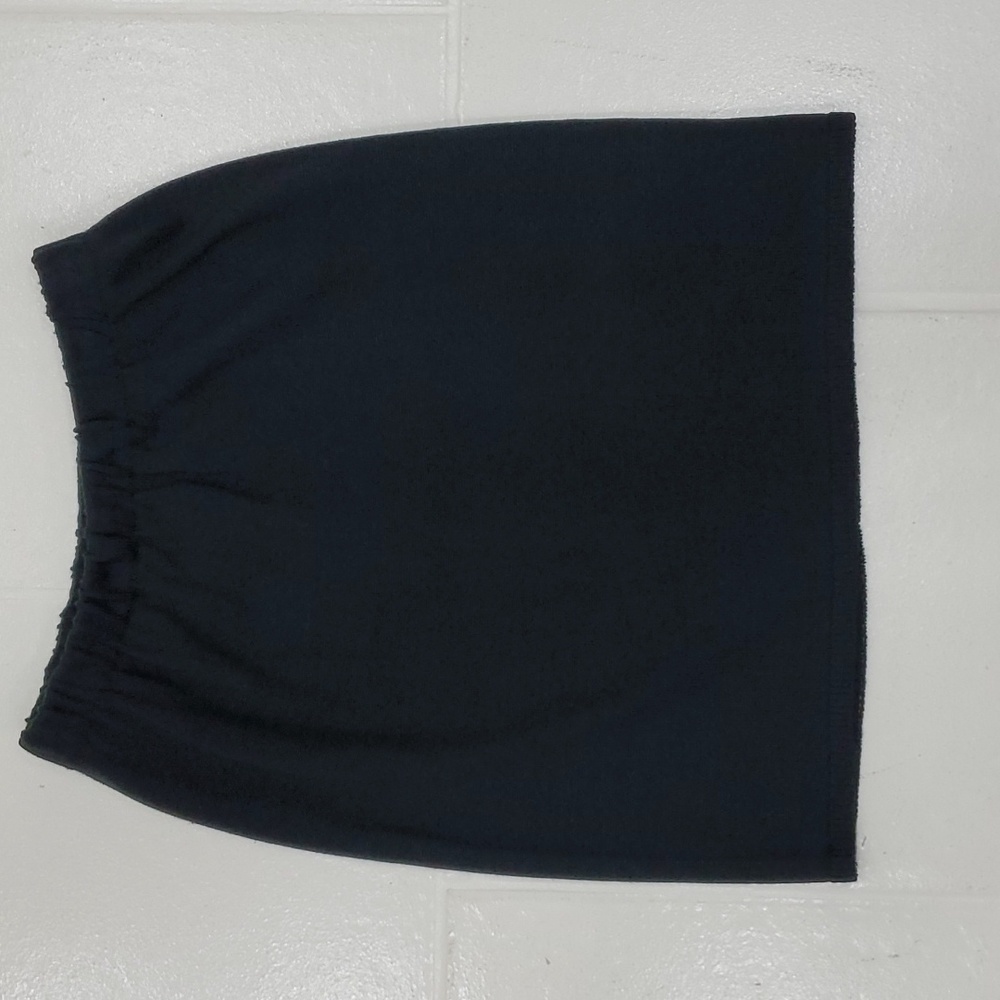 Dylan Knitwear skirt women's size Large black stretchy knit knee length